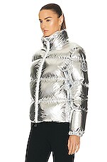 Moncler Meuse Jacket in Silver, view 4, click to view large image.