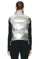 Moncler Blavet Vest in Silver, view 4, click to view large image.