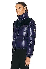 Moncler Narmada Jacket in Blue Navy, view 4, click to view large image.