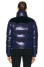 Moncler Narmada Jacket in Blue Navy, view 5, click to view large image.