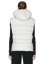 Moncler Weser Vest in White, view 4, click to view large image.