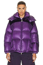 Moncler Meandre Jacket in Purple, view 1, click to view large image.