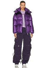 Moncler Meandre Jacket in Purple, view 6, click to view large image.