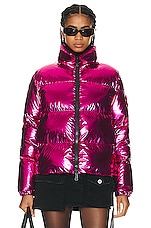 Moncler Meuse Jacket in Fuchsia, view 2, click to view large image.