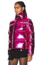 Moncler Meuse Jacket in Fuchsia, view 4, click to view large image.