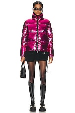 Moncler Meuse Jacket in Fuchsia, view 6, click to view large image.