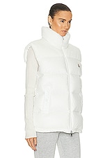 Moncler Lempa Vest in White, view 3, click to view large image.
