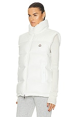 Moncler Lempa Vest in White, view 4, click to view large image.