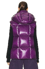 Moncler Luzule Vest in Purple, view 5, click to view large image.