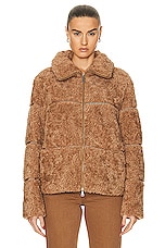 Moncler Segura Jacket in Camel, view 2, click to view large image.