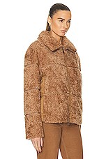Moncler Segura Jacket in Camel, view 3, click to view large image.