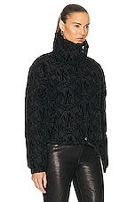 Moncler Merle Jacket in Black, view 3, click to view large image.