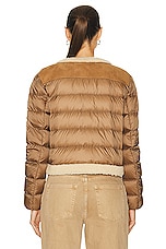 Moncler Vidourle Jacket in Brown, view 5, click to view large image.