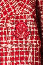 Moncler Outarde Jacket in Red Plaid, view 7, click to view large image.