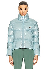 Moncler Almo Jacket in Blue, view 3, click to view large image.