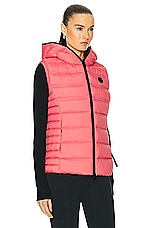 Moncler Aliterse Vest in Coral, view 3, click to view large image.