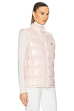 Moncler Alcibia Vest in Pink, view 3, click to view large image.