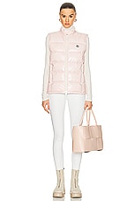 Moncler Alcibia Vest in Pink, view 6, click to view large image.