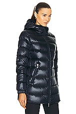 Moncler Glements Short Parka in Black, view 3, click to view large image.