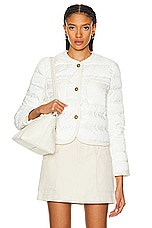 Moncler Aristeo Jacket in White, view 1, click to view large image.