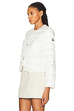Moncler Aristeo Jacket in White, view 4, click to view large image.