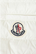Moncler Button Vest in White, view 6, click to view large image.