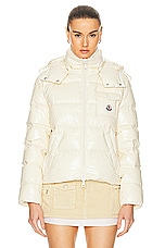 Moncler Andro Jacket in Light Yellow, view 2, click to view large image.