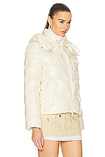 Moncler Andro Jacket in Light Yellow, view 4, click to view large image.