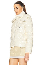 Moncler Andro Jacket in Light Yellow, view 5, click to view large image.