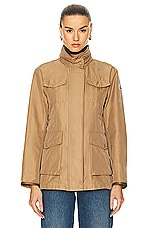 Moncler Ilo Field Jacket in Cocoa Cream, view 2, click to view large image.
