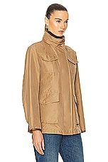 Moncler Ilo Field Jacket in Cocoa Cream, view 3, click to view large image.