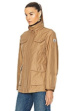 Moncler Ilo Field Jacket in Cocoa Cream, view 4, click to view large image.