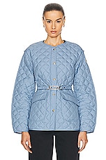 Moncler Corinto Jacket in Blue, view 1, click to view large image.