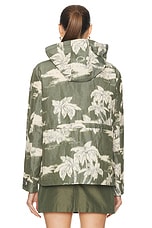Moncler Marpe Short Parka in Pink Palm, view 4, click to view large image.
