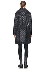 Moncler Bagnac Long Coat in Black, view 5, click to view large image.