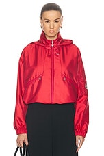 Moncler Hemar Short Parka in Red, view 1, click to view large image.