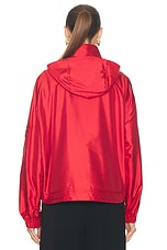 Moncler Hemar Short Parka in Red, view 5, click to view large image.