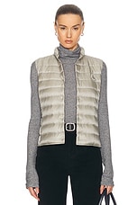 Moncler Adhemar Liane Vest in Heat Gray, view 1, click to view large image.