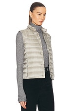 Moncler Adhemar Liane Vest in Heat Gray, view 2, click to view large image.