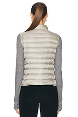 Moncler Adhemar Liane Vest in Heat Gray, view 3, click to view large image.