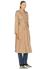 Moncler Barbentane Trench in Pink Taupe, view 3, click to view large image.