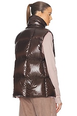 Moncler Luzule Vest in Brown, view 6, click to view large image.