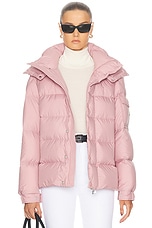 Moncler Maya 70 Jacket in Open Pink, view 1, click to view large image.