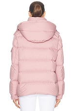 Moncler Maya 70 Jacket in Open Pink, view 5, click to view large image.