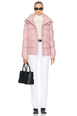 Moncler Maya 70 Jacket in Open Pink, view 7, click to view large image.