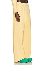 Moncler Wide Leg Sweatpant in Yellow, view 2, click to view large image.