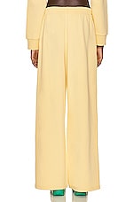Moncler Wide Leg Sweatpant in Yellow, view 4, click to view large image.