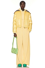 Moncler Wide Leg Sweatpant in Yellow, view 5, click to view large image.