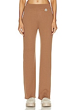 Moncler Knit Pant in Camel, view 1, click to view large image.