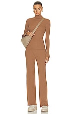 Moncler Knit Pant in Camel, view 4, click to view large image.